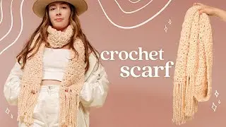 How to Crochet a Chunky Scarf ⁠— Easy for Beginners