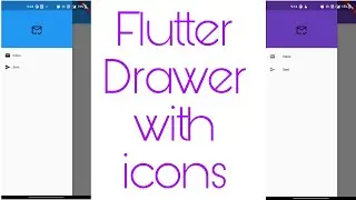 Flutter navigation drawer with icons