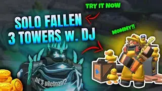 HOW TO SOLO FALLEN WITH DJ IN TDS (Ducky DJ Quest) (3 TOWERS ONLY) (Roblox)