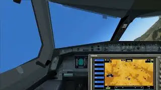 FSX_A330_аэропорт Паро (Бутан)_VQPR_облёт аэродрома