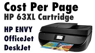 Cost Per Page - ENVY, OfficeJet and DeskJet - HP 63XL