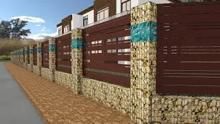 Паркан з габіонів Деферант