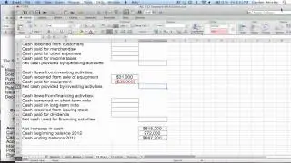 Intermediate Statement of Cash Flows Demonstration Part 1