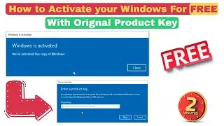 How to Activate your PC Windows with original Product Key for Free | PC Tips Part 3