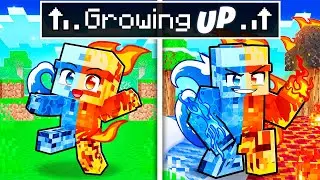 Growing UP as an ELEMENTAL in Minecraft!
