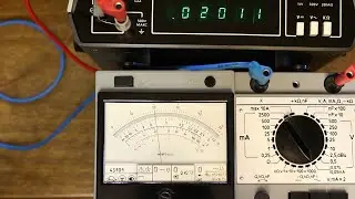 Тестер 43101 - калибровка на пределе 50 мкА, проверка линейности на постоянном и переменном токе.
