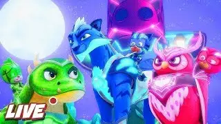 Here Come The PJ Riders | PJ Masks LIVE 24/7 🔴 | Kids Cartoon | Video for Kids 