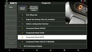 DPF SOOT MASS RESET TATA ACE GOLD BS6 ZENITH Z5