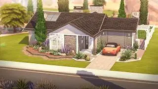 Mid-Century Modern Family Home 🤍 | The Sims 4 Speed Build