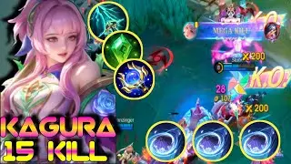 Kagura One Shot Build | Best Mage Build | Kagura Build MLBB 2025 |Target Lock Myia X Saber