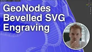Blender Tutorial - SVG Logos Part 5 - Bevel the Engraved Edges #b3d