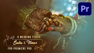 FREE Animated Wedding Title Preset for Premiere Pro | Motion Graphic Template