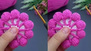 Wow!! Amazing very easy crochet miniature flowers #crochet #knitting