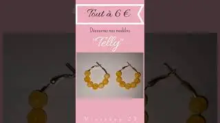 Créoles Modèle Telly ▪️ Disponible sur IG▪️