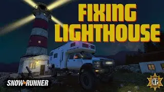 Transporting New Bulb Trailer to the Lighthouse - Let There Be Light - Season 14 | SnowRunner