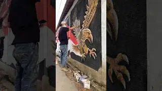 Mural Dalam Rangka HUT RI 79 PART 1 #mural #graffiti #muralart #hutri #agustusan #indonesia #garuda