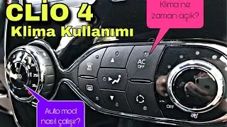 CLİO 4 OTOMATİK KLİMA KULLANIMI VE İŞLEVLERİ |Klima ne zaman açık, otomatik mod nasıl çalışır..