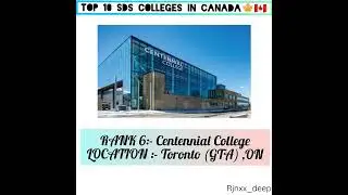 List of top 10(SDS) Colleges in Canada 🇨🇦🍁@rjnxx_deep  