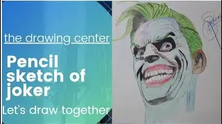 how to draw joker pencil sketch // can I draw this // time-lapse video #youtuber #subscibers #art ❤️