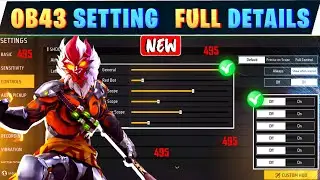 After update headshot sensitivity 🔥 || Free fire setting full details tamil || OB43 Update setting