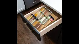 Honey-Can-Do Bamboo Spice Drawer Organizer