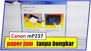 ✔ Canon MP237 paper jam problem