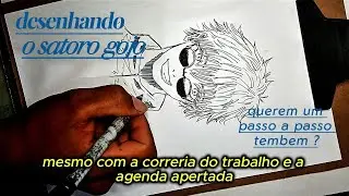 Satoru Gojo em forma de arte – Um dos meus favoritos!