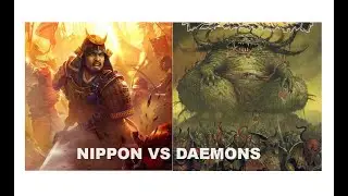 WARHAMMER THE OLD WORLD BATTLE REPORT - NIPPON VS DAEMONS