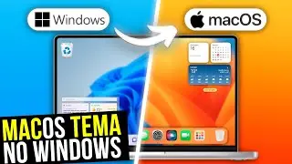 COMO Deixar o WINDOWS Igual ao MacOS em 2024! Deixe a interface do seu PC LINDA!