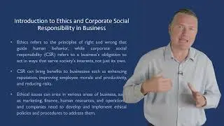 INTRODUCTION TO ETHICS AND CORPORATE SOCIAL RESPONSIBILITY IN BUSINESS