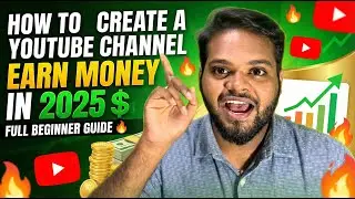 How to Create a YouTube Channel & Earn Money in 2025 | Complete Tutorial for Beginners 🔥