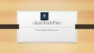 Kleintechfirm welcoming page.