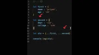 How to merge two objects in javascript 