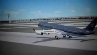Royal Jordanian A340-200 landing in Amman