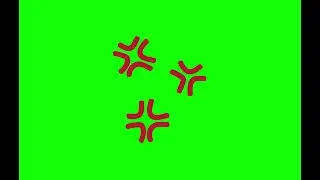 green screen angry icon or effect