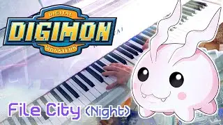 File City · Night – Digimon World | Piano cover