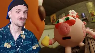 Yuwnee смотрит Село помог свинье убраться | CONTENT_04 | issi ANIMATIONS
