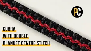 How to make Cobra with Double Blanket Centre Stitch | Paracord Bracelet tutorial