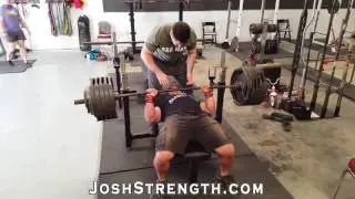 Jeremy Hoornstra, Bench Press Training, 120316