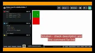 Visibility hidden vs display none | Frontend Interview Question | Interview Manthan