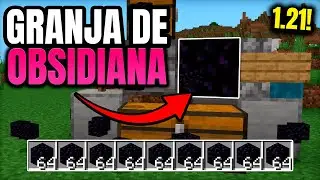 ✅ GRANJA de OBSIDIANA para MINECRAFT 1.21+ ( Bedrock & JAVA)