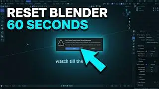 Reset Blender to Factory Settings in 60 Seconds