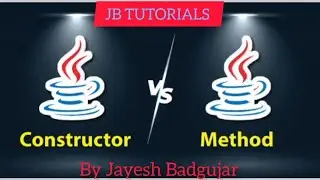 Difference between Constructor and Method. ⚡Java⚡