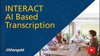AI based transcription in Mangold INTERACT