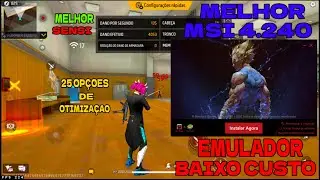 THE BEST MSI LITE EMULATOR FOR WEAK PC 🔥4.240.15.6305 LITE BEST SENSI + FREE FIRE V7A + PERFORMANCE🚀