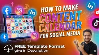 How to make Social Media Content Calendar ? Free Template Included | Content Calendar Tutorial