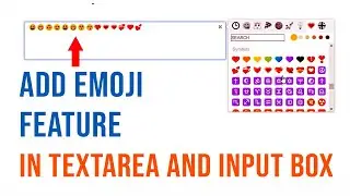 Add Emoji feature in textarea and input box in Hindi