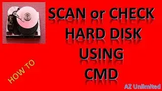 HOW TO SCAN OR CHECK HARD DISK USING CMD |Check Hard Disk for Errors, Health and Bad Sectors