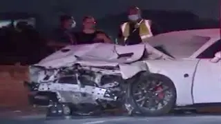 Dodge Challenger 392 CRASHED Into!! 😲😱 WRECKED ♠.. NO INSURANCE 😲😱 How much is this going to cost me