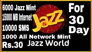 Jazz World App Make Your Bundle Rs 30 | Make Your Bundle Rs 30 Jazz World 2021